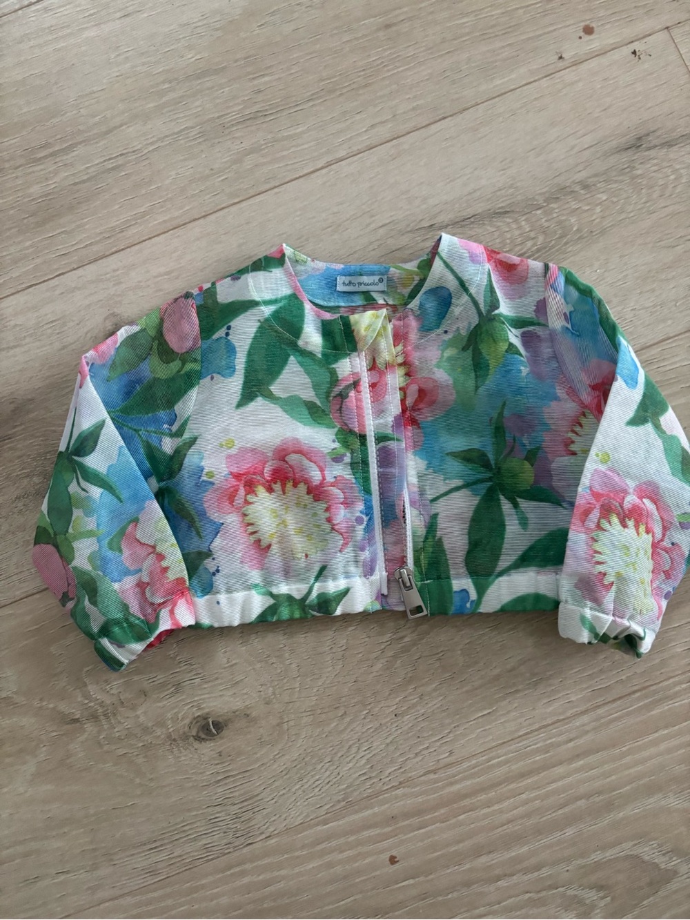 Tutto Piccolo sheer bomber jacket